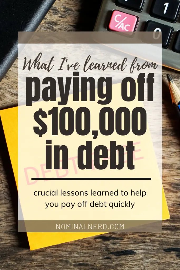 We paid off over $100,000 in debt in just over 2 years, and boy was it tough. But we learned some impactful lessons from it, and want to share them with you! debt payoff | debt | budget | financial freedom | family budgeting