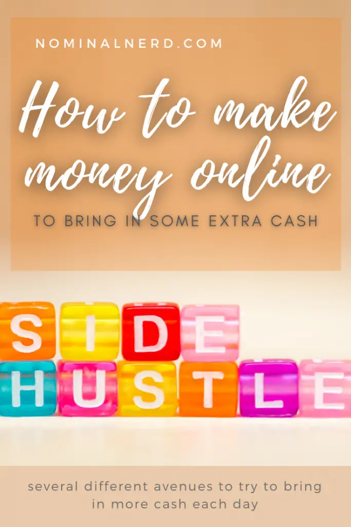 Are you living paycheck to paycheck and struggle to pay bills? One great way to bring in extra cash is to find side hustles online! These can be done while you're home, on the move, on the weekends, anytime really. budget | side hustle | money | extra money | paycheck | cash