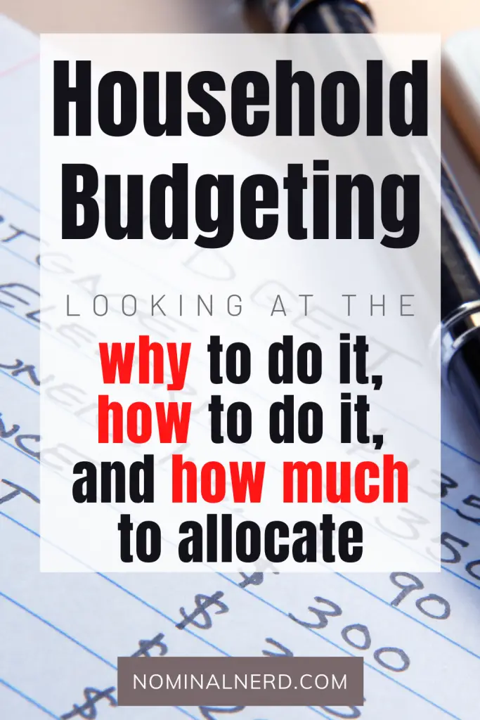 Not sure how much to allocate to all of your household budget percentages? We talk about why to budget in percentages, how to do it, and how much you should allocate! budget | household budget | budget percentages | budgeting | groceries | utilities | debts | car loan