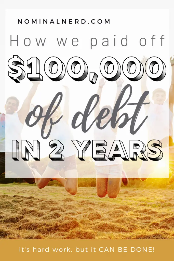 We paid off over $100,000 in debt, and that's not even mortgage! Wondering how to pay off debt fast? Check out our full story! debt free | debt payoff | how to pay off debt