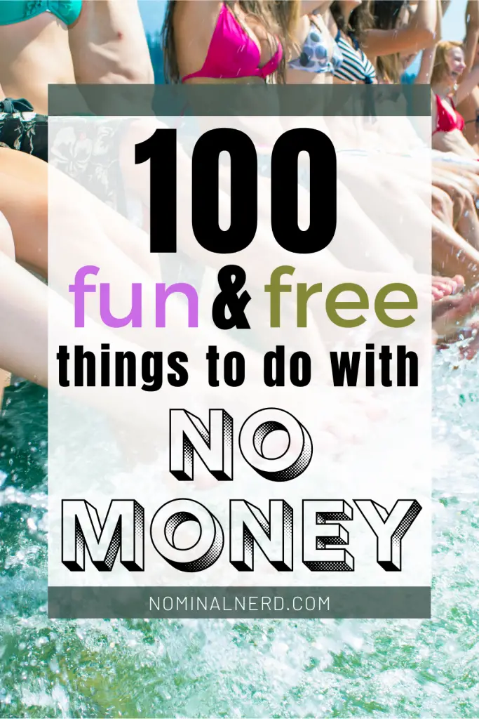 Bored, but have no money to spend? Check out our huge list of things you can do with absolutely no money! broke | fun | no money| fun things to do | broke fun | fun things to do with no money