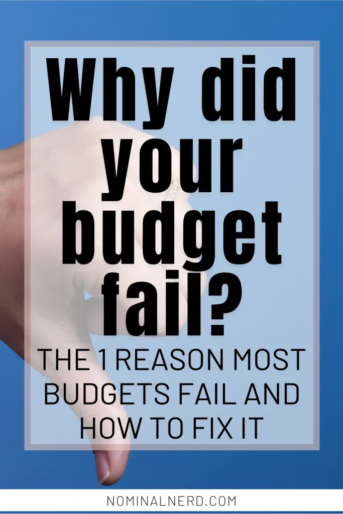 Almost 80% of Americans who claim to keep a budget fail at it, according to CNBC. But the big reason why is completely avoidable. So what is the most likely reason for a budget to fail? And more importantly: what can you do to prevent it? budget failure | budget | budget success